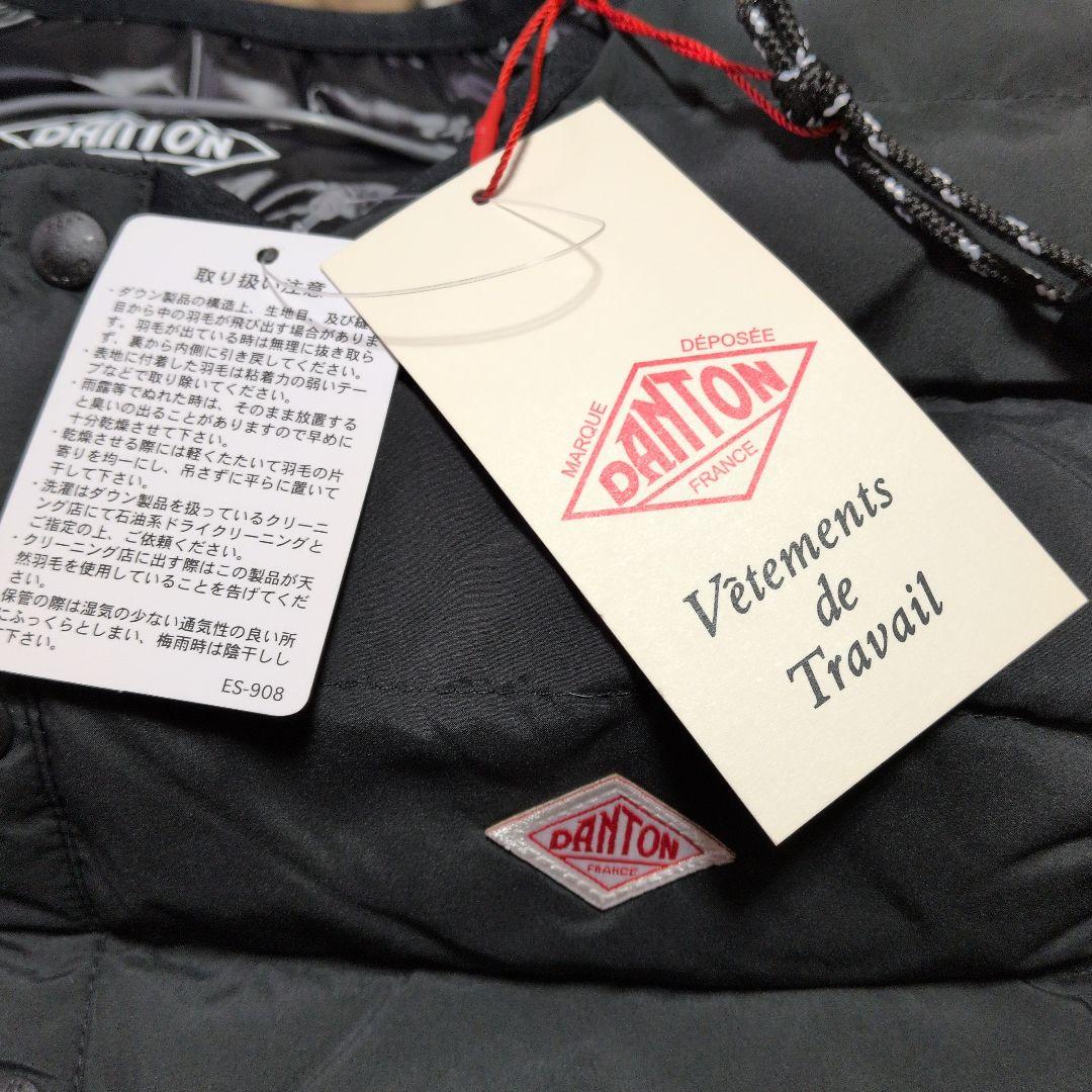 ダントン ブラック ダウンベスト 新品Mサイズレディスタグ付き