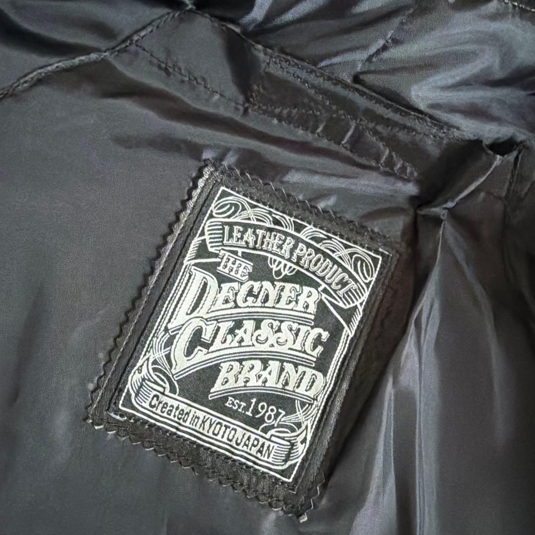 DEGNER ブラックレザージャケット
