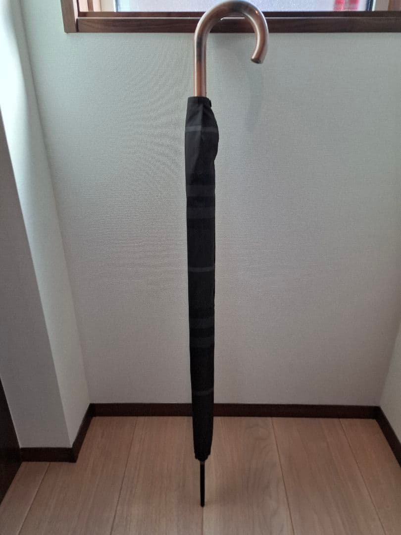【未使用品】バーバリー 傘 メンズ 65cm ノバチェック 黒 絶版品 オーロラ