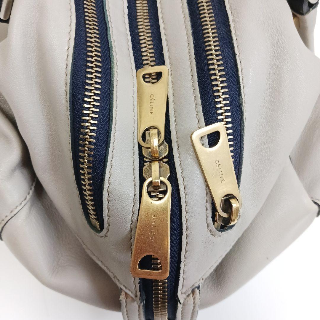 ✨良品✨セリーヌ　マリーヌ　スモールボストン ライトグレー