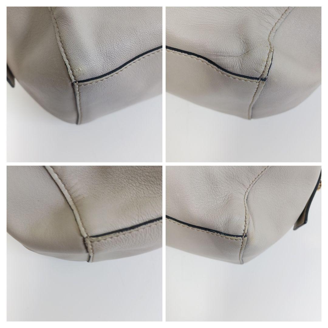 ✨良品✨セリーヌ　マリーヌ　スモールボストン ライトグレー