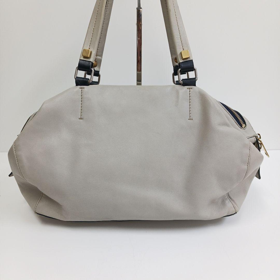 ✨良品✨セリーヌ　マリーヌ　スモールボストン ライトグレー