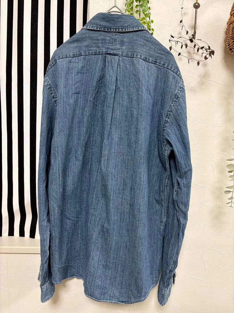 Ralph Lauren デニムシャツ クラシックフィット　人気のマルチポニー