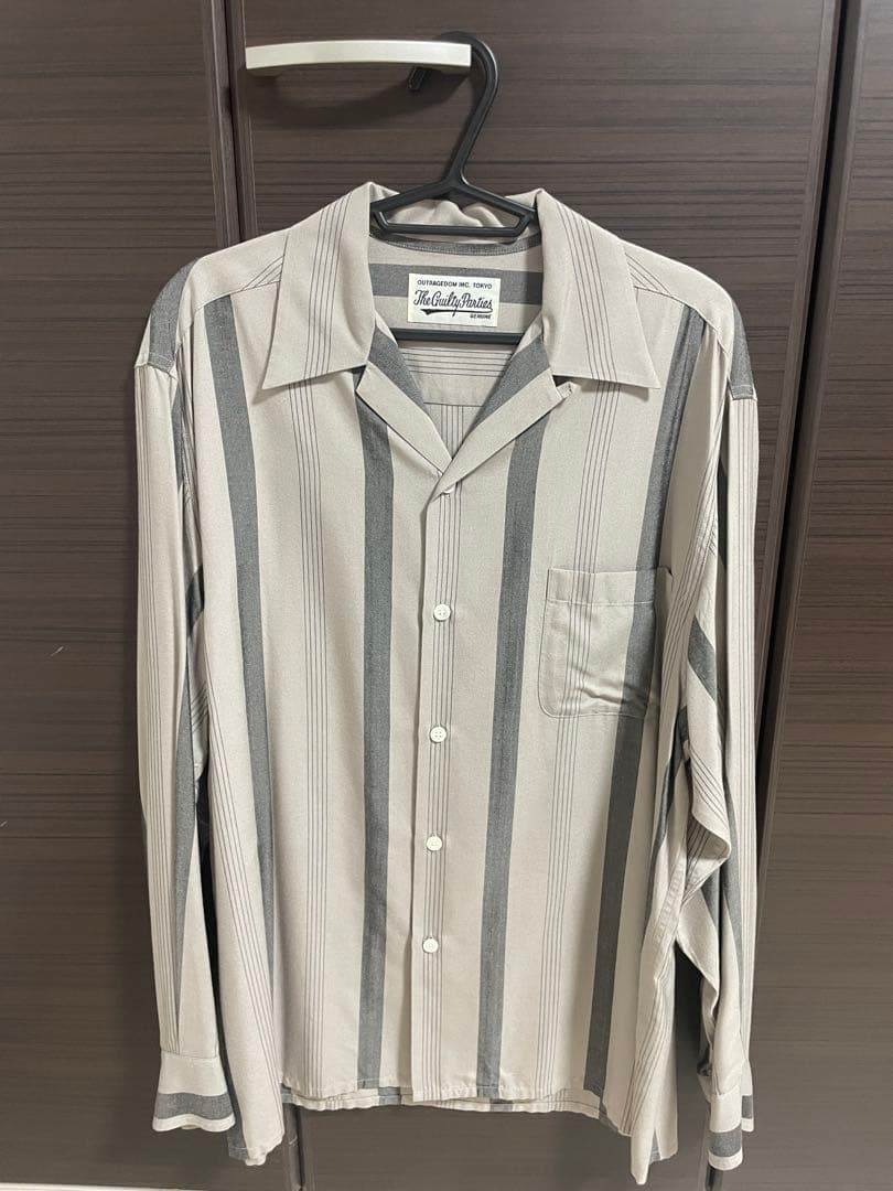 WACKO MARIA ストライプオープンカラーシャツ