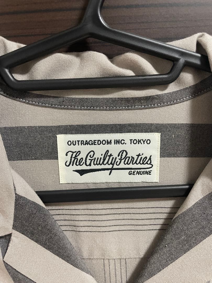 WACKO MARIA ストライプオープンカラーシャツ