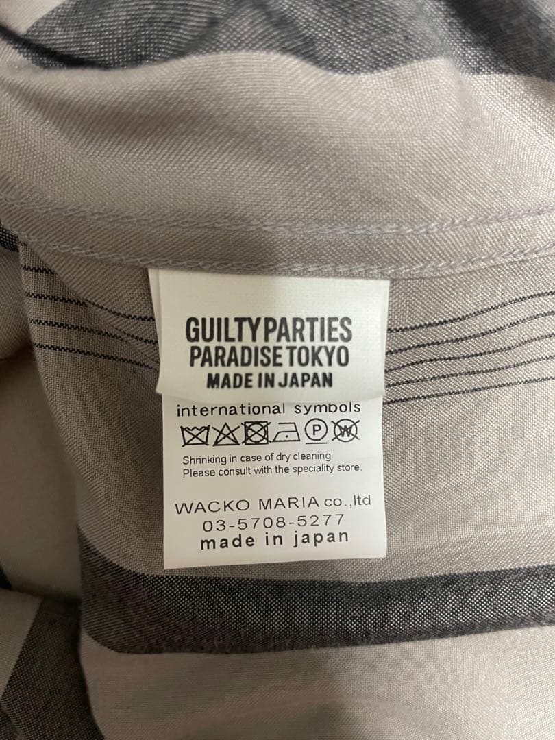 WACKO MARIA ストライプオープンカラーシャツ