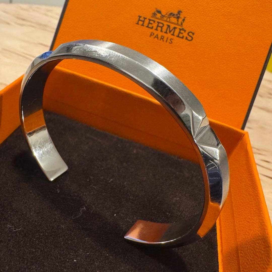 HERMES バングル Sac a Depeches メンズ ブレスレット T4