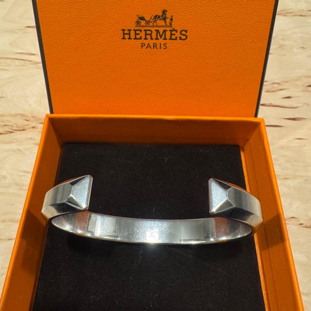 HERMES バングル Sac a Depeches メンズ ブレスレット T4