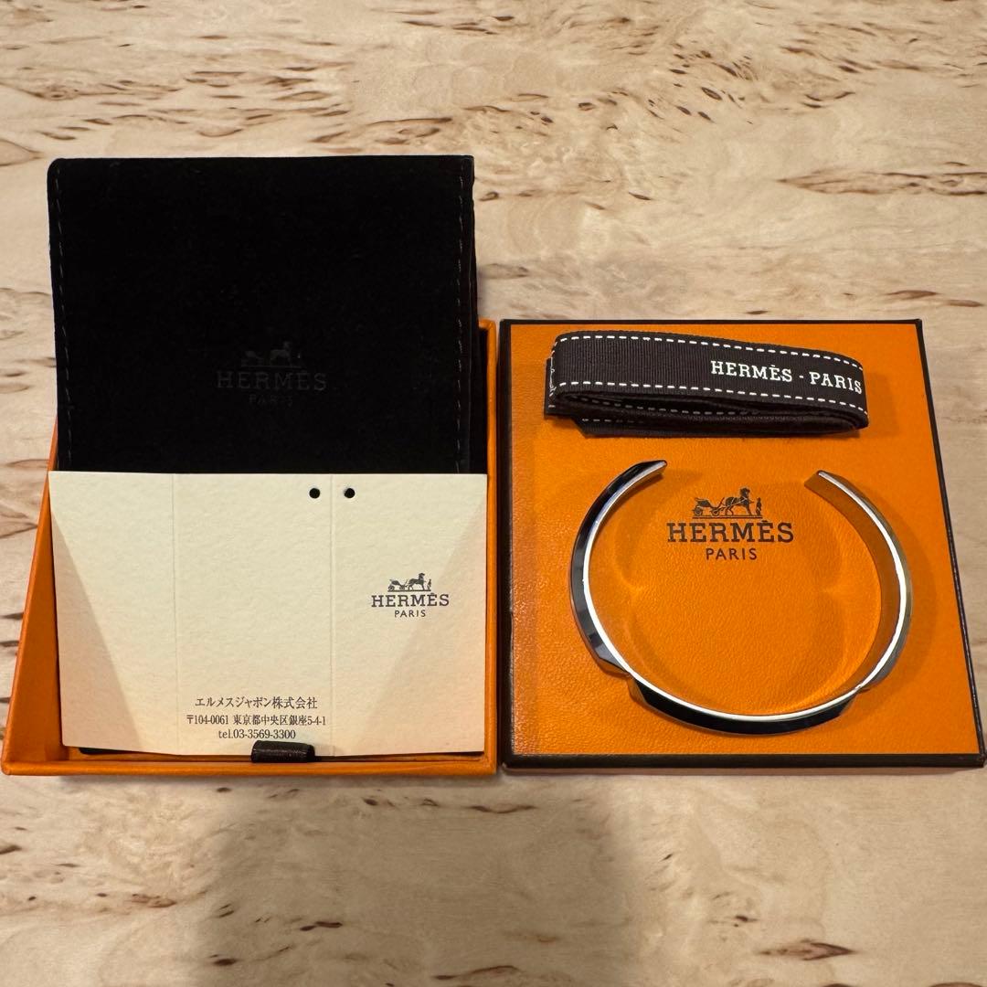 HERMES バングル Sac a Depeches メンズ ブレスレット T4