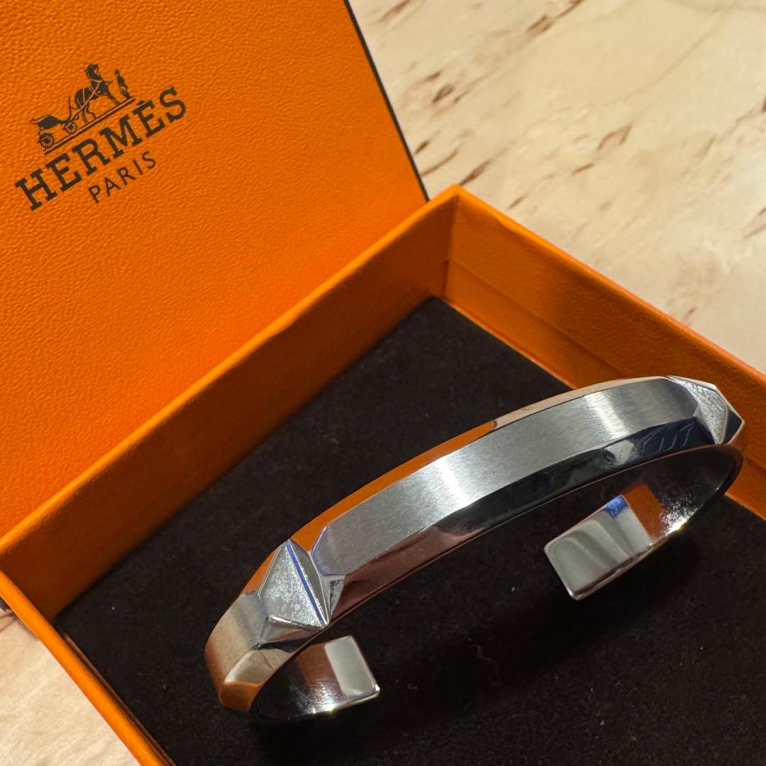 HERMES バングル Sac a Depeches メンズ ブレスレット T4