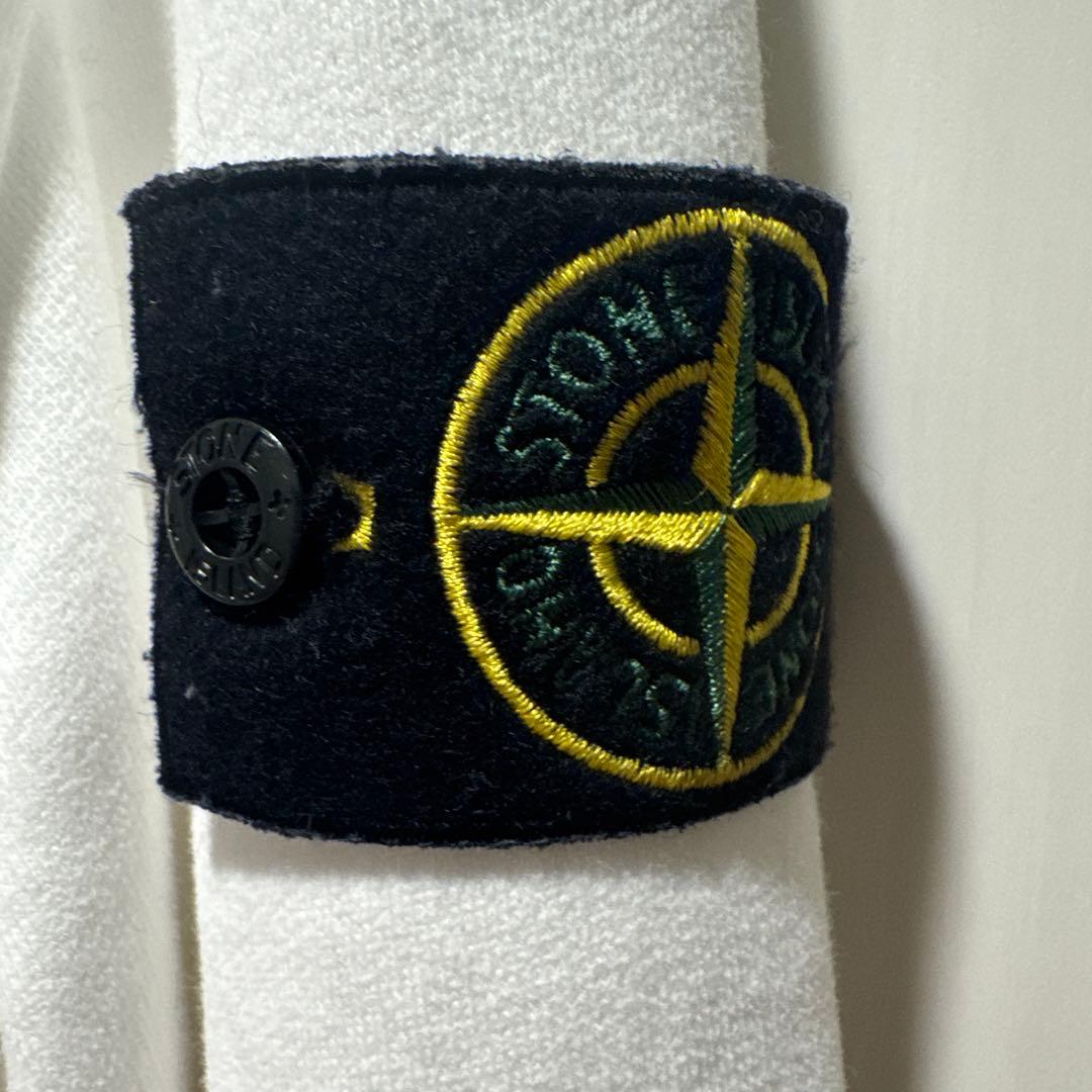 STONE  ホワイト クルーネック トレーナー