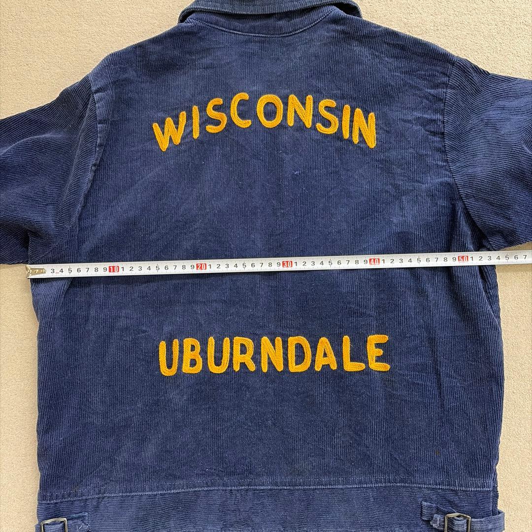 珍品 80s FFA ジャケット ネイビー ワッペンなし