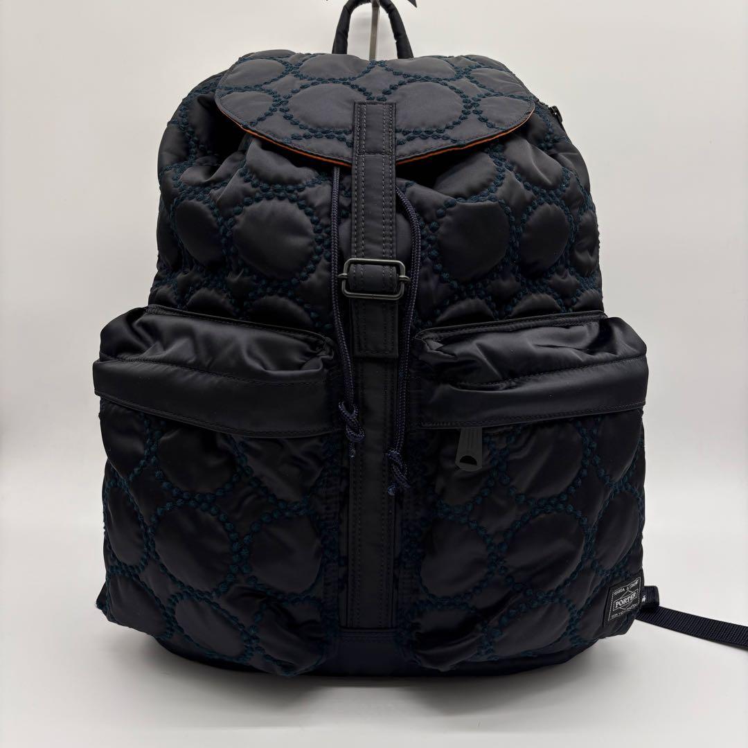 完売品 極美品　ポーター　ミナペルホネン リュックサック タンバリン ネイビー