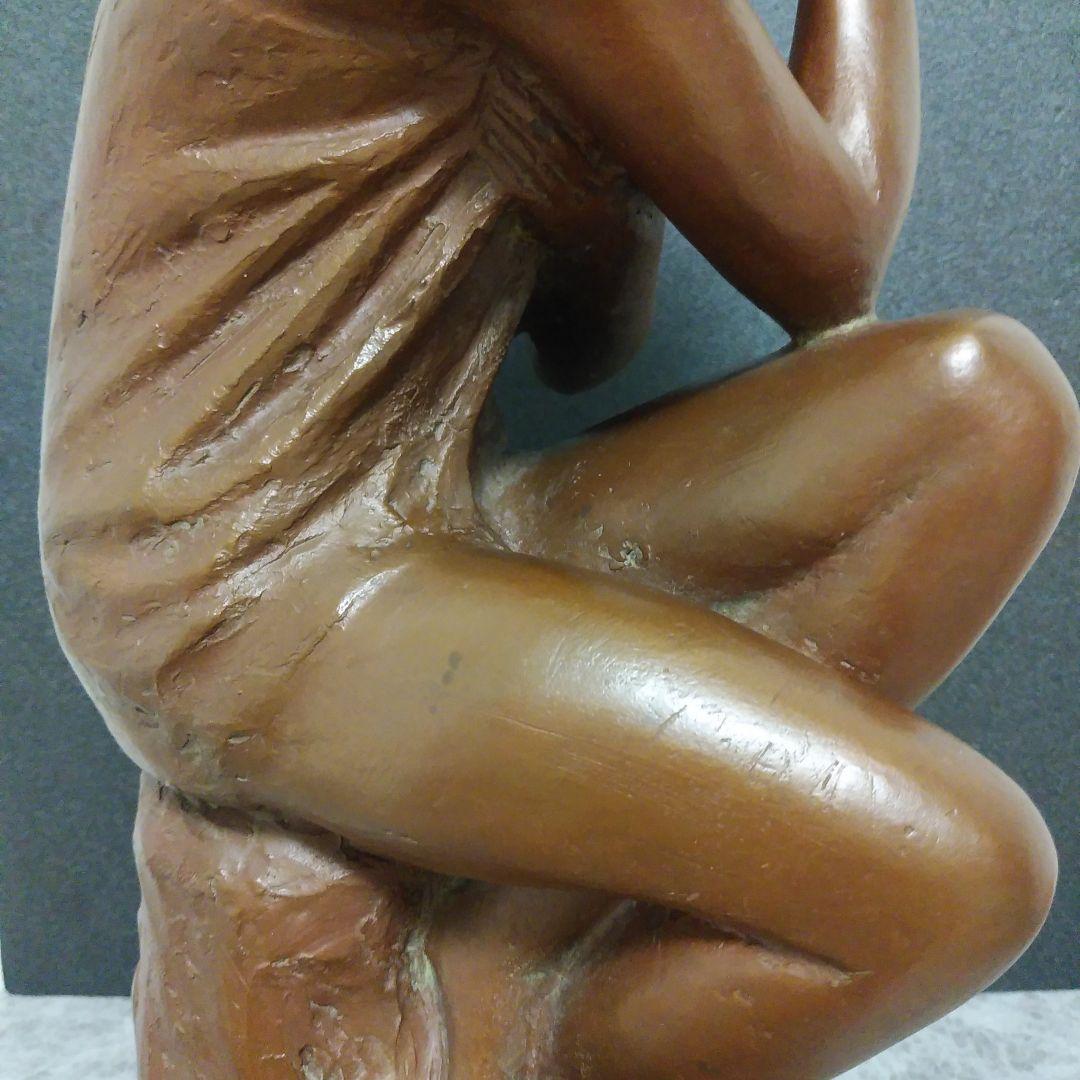 (貴重)　木内禮智 つぼみ　色紙付き　 ブロンズ像