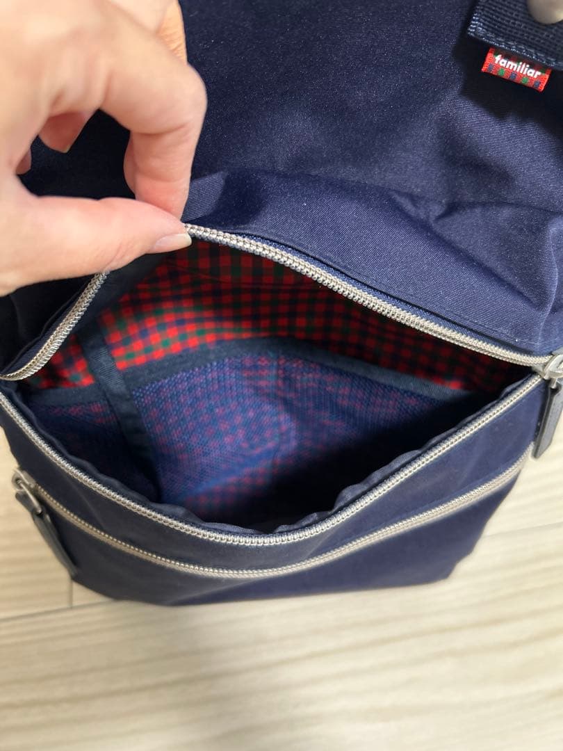Familiar マザーズリュック　マザーズバッグ　ネイビー