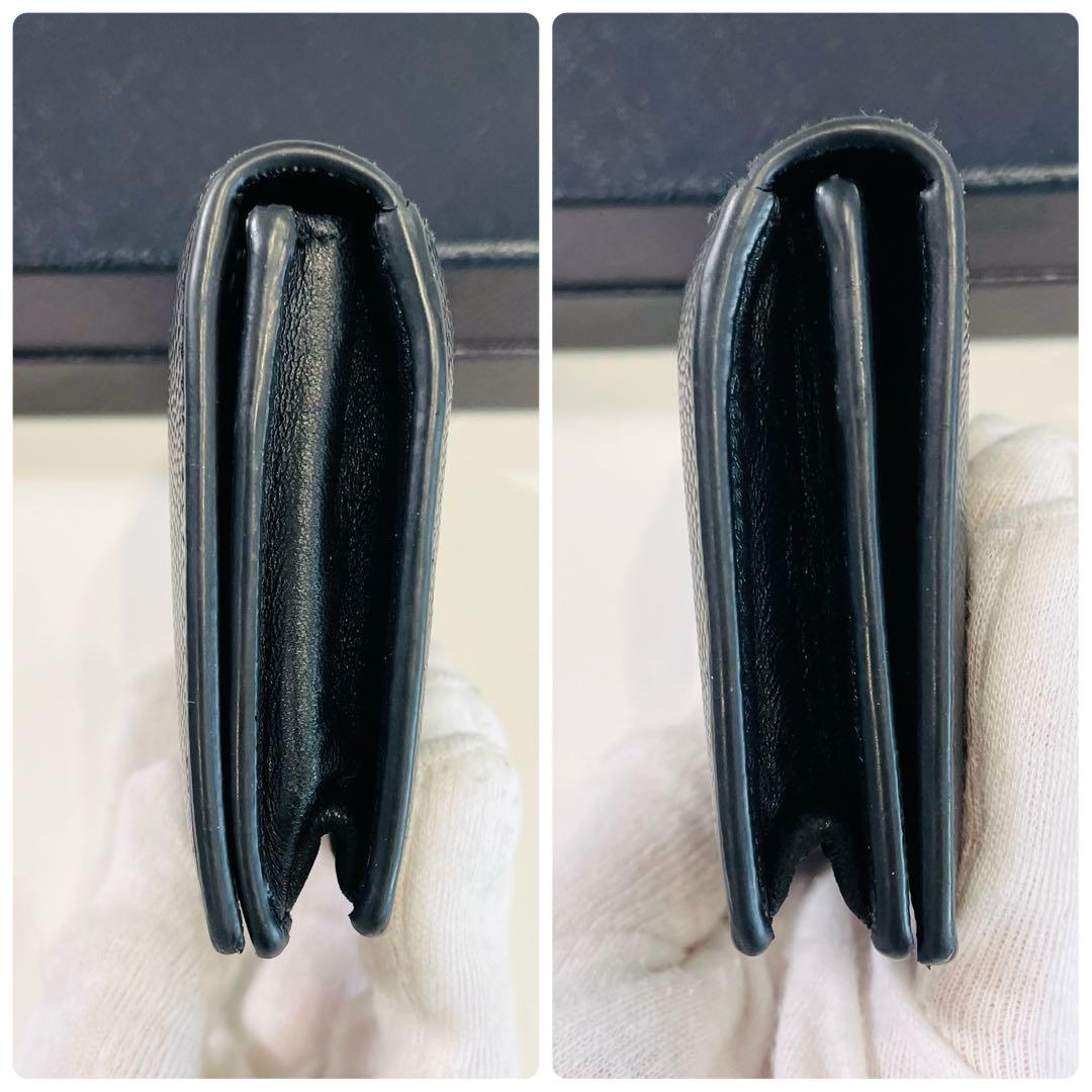 美品　サンローラン　名刺入れ　カードケース　ビジネス　カードホルダー　ロゴ　黒