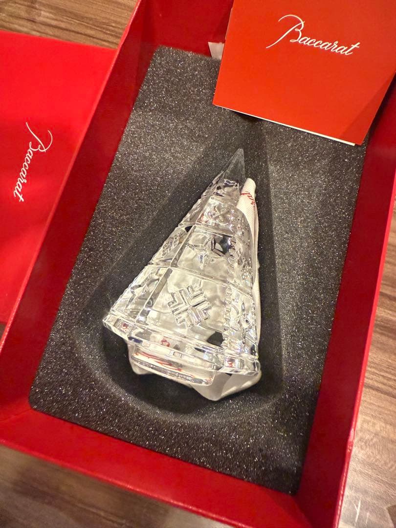 Baccarat バカラ　クリアクリスマスツリー　希少