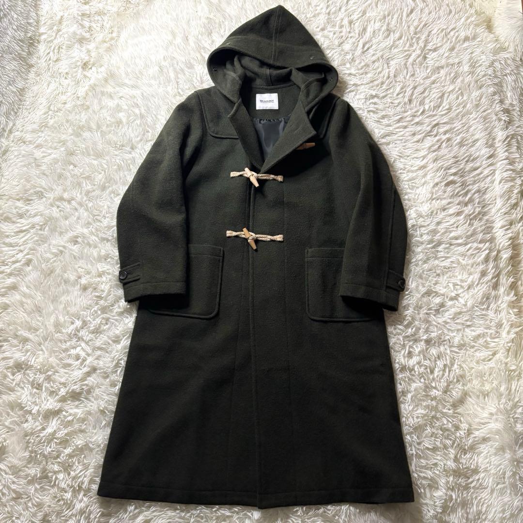 未使用級✨ BEAMS BOY モッサー ロングダッフルコート OLIVE