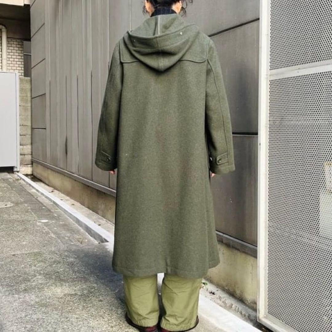 未使用級✨ BEAMS BOY モッサー ロングダッフルコート OLIVE