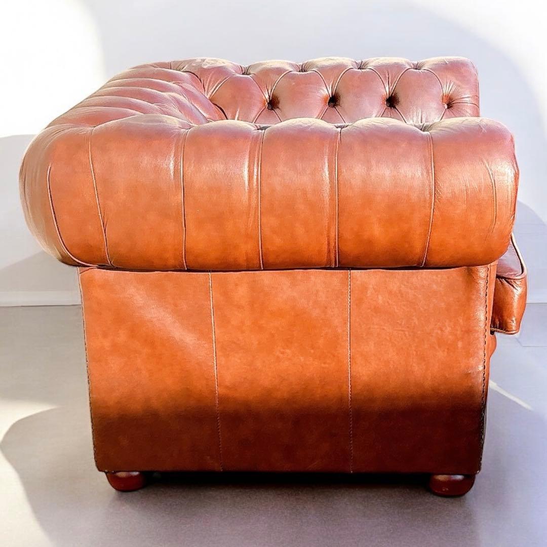 1★送料込み★チェスターフィールドソファ 一人掛け【神奈川県厚木市引取可】