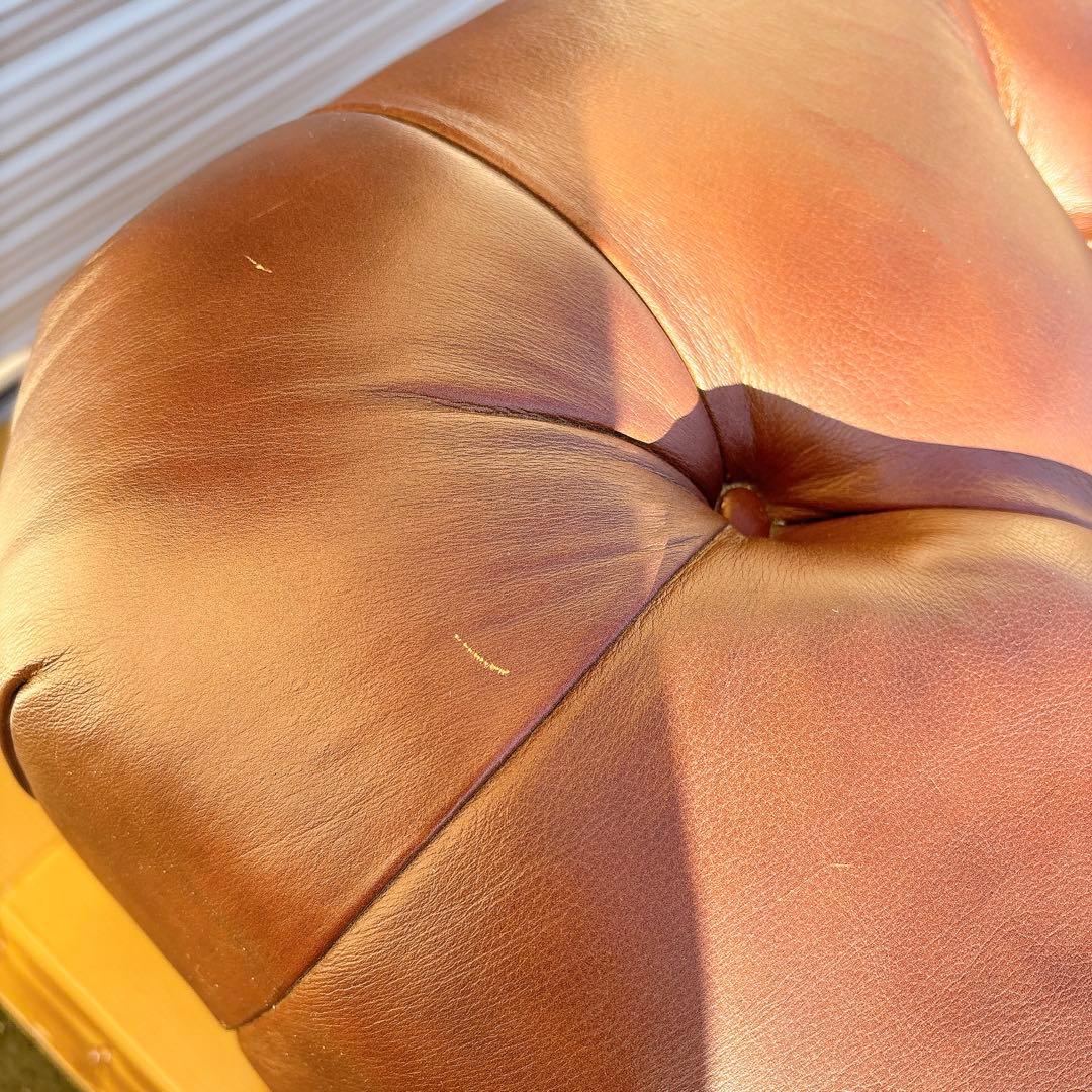 1★送料込み★チェスターフィールドソファ 一人掛け【神奈川県厚木市引取可】