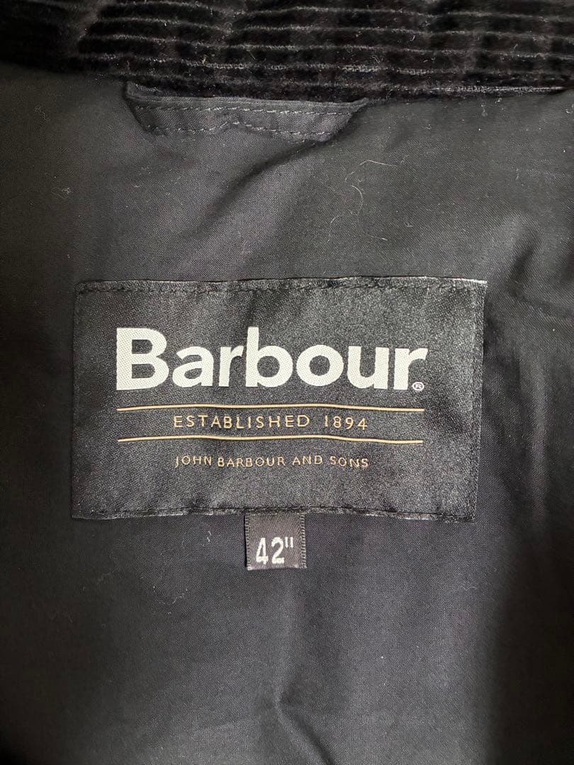 ハ*ス様 Barbour中綿 ダークグリーン ジャンパー 42\"