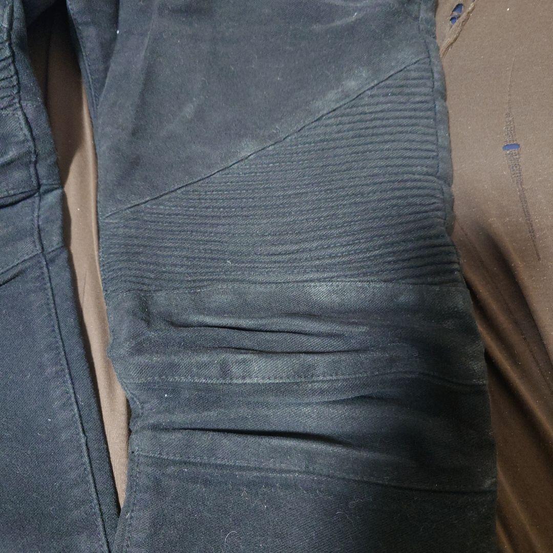 バルマン　ストレッチバイカーパンツ　デニムジャケットコートシャツブルゾンニット