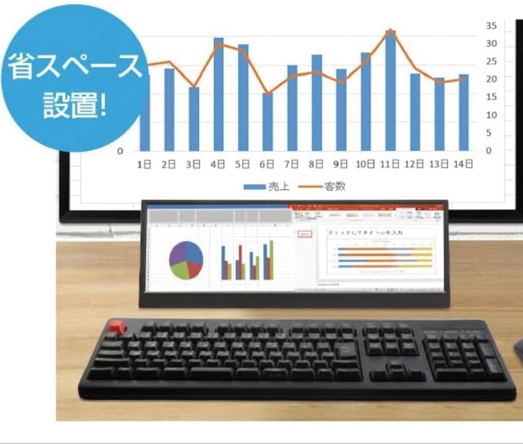 美品/ITPROTECH 14.0型バータイプ液晶モニタ Screen Plus