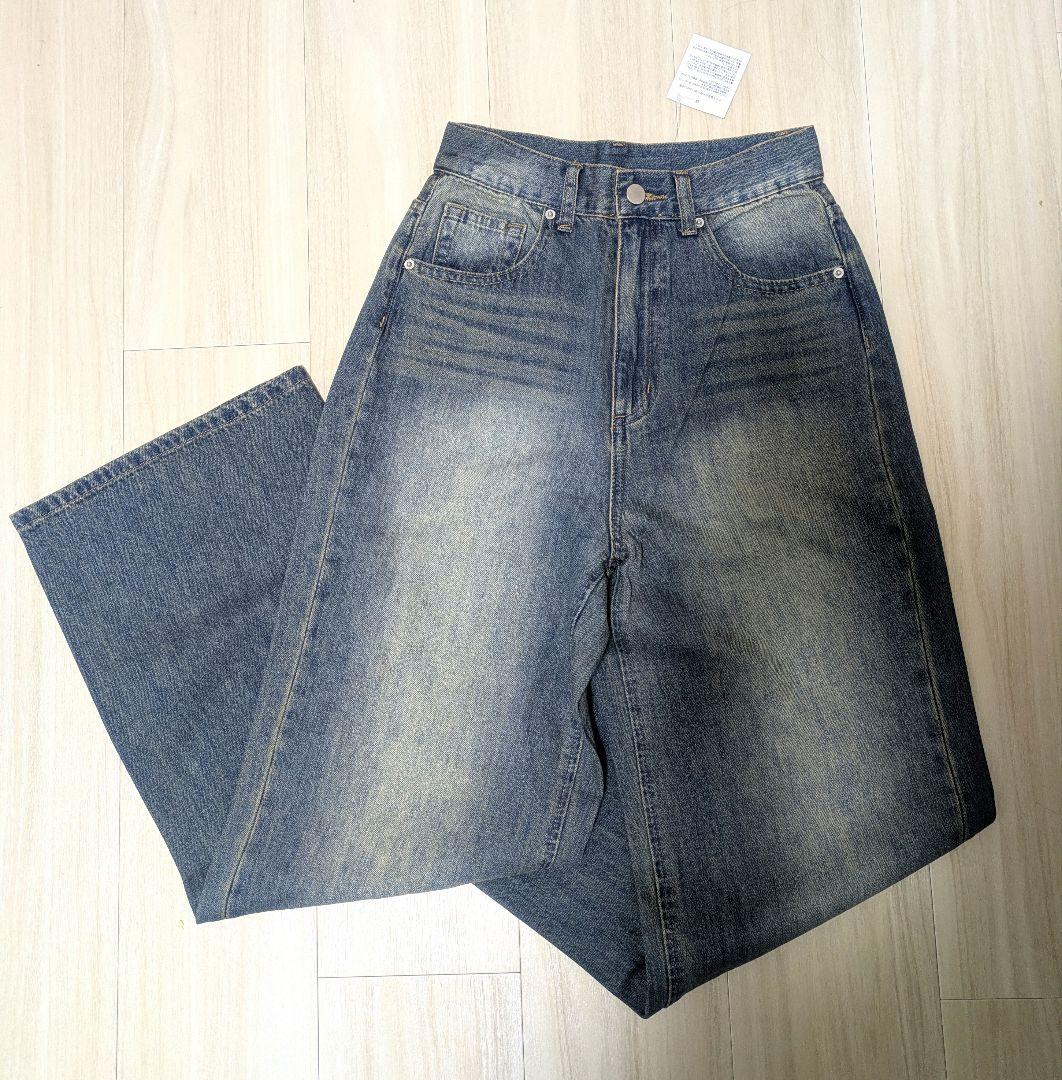 TWWデニム XS/M vintage-blue骨格ウェーブ優勝