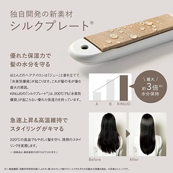 新品未開封・送料無料 絹女 KINUJO LM-125 ストレート ヘアアイロン