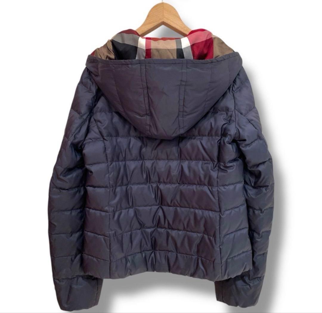 バーバリー リバーシブルダウンジャケット フード付き