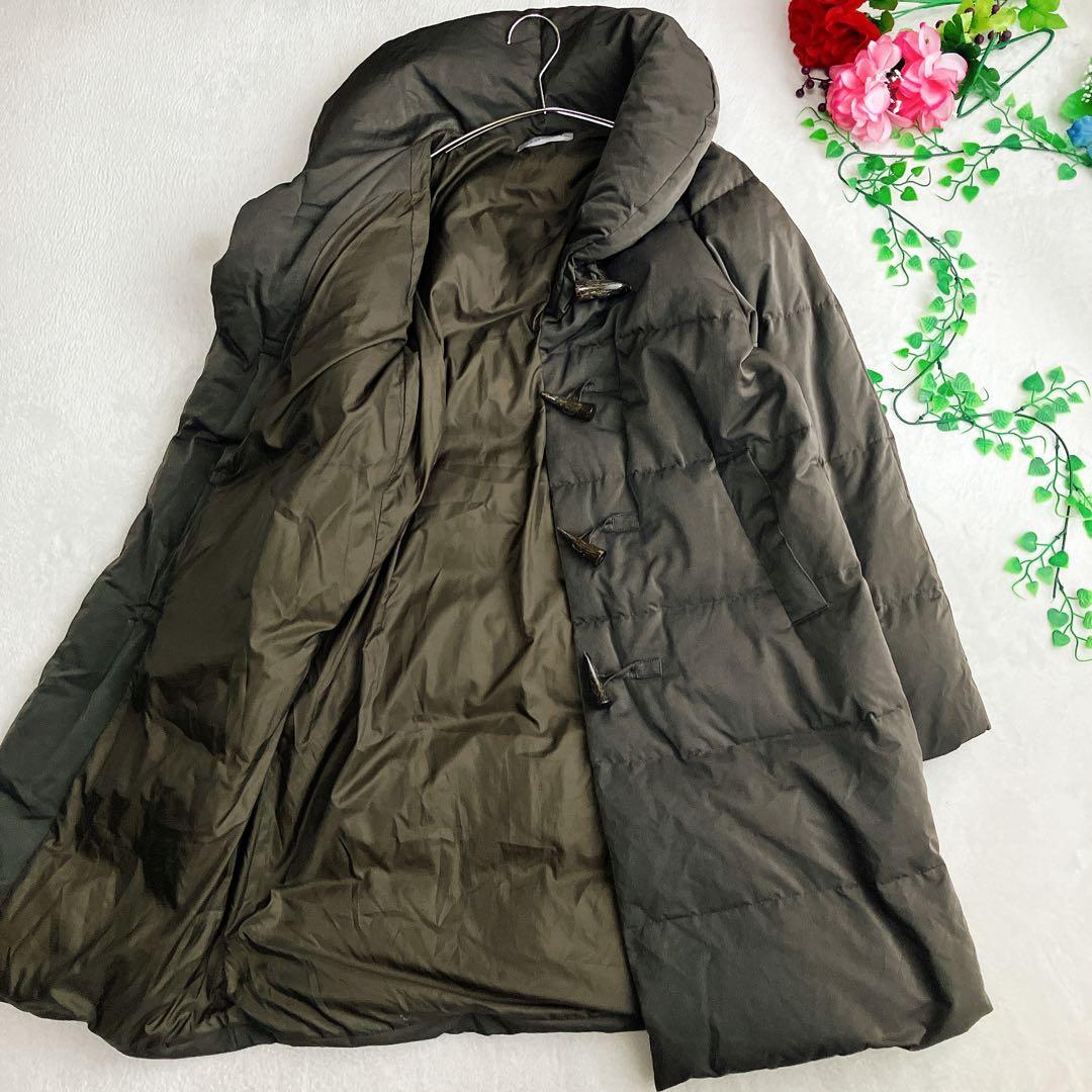 セオリーリュクス★ショールカラー ダウンコート ピーチツイル トグルボタン