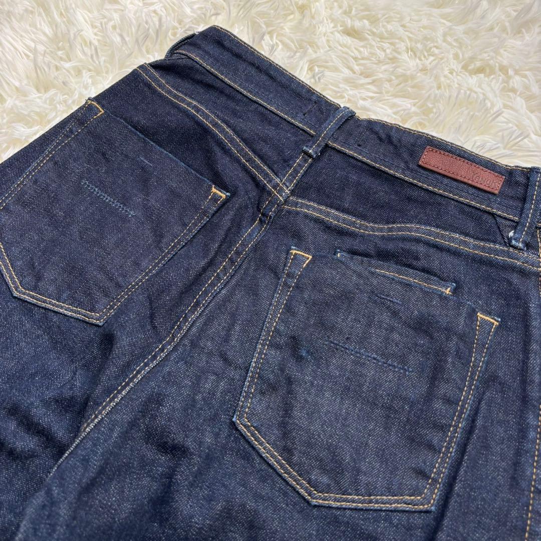 【未使用級】YANUK LEA レア 24 ボーイズストレートデニム インディゴ