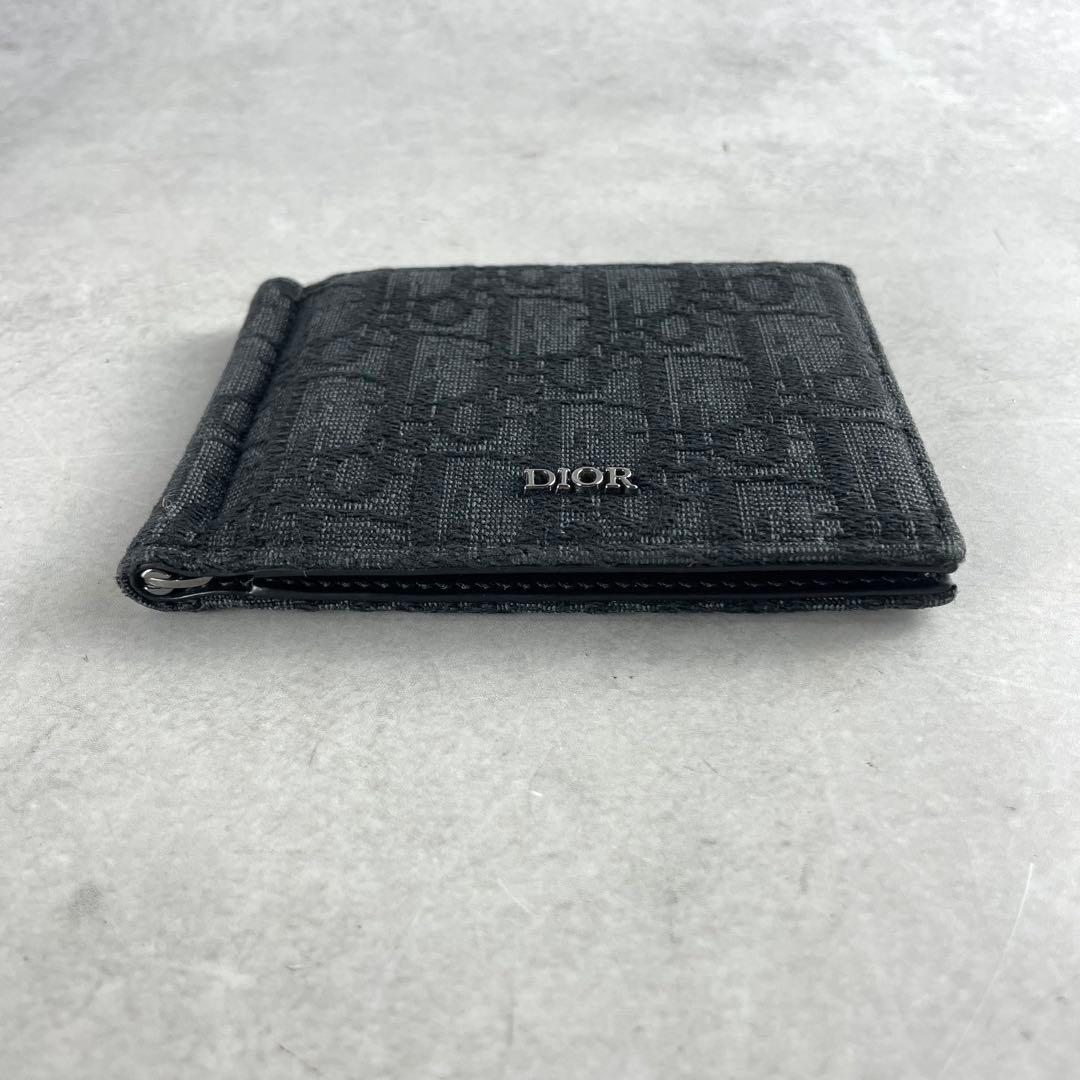 極美品✨ ディオール トロッター柄 オブリーク ロゴ金具 キャンバス ブラック