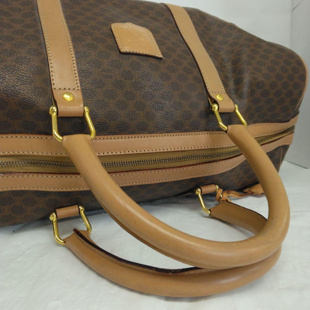 AMT07 セリーヌ マカダム ボストンバッグ カデナ＆クロシェット付き