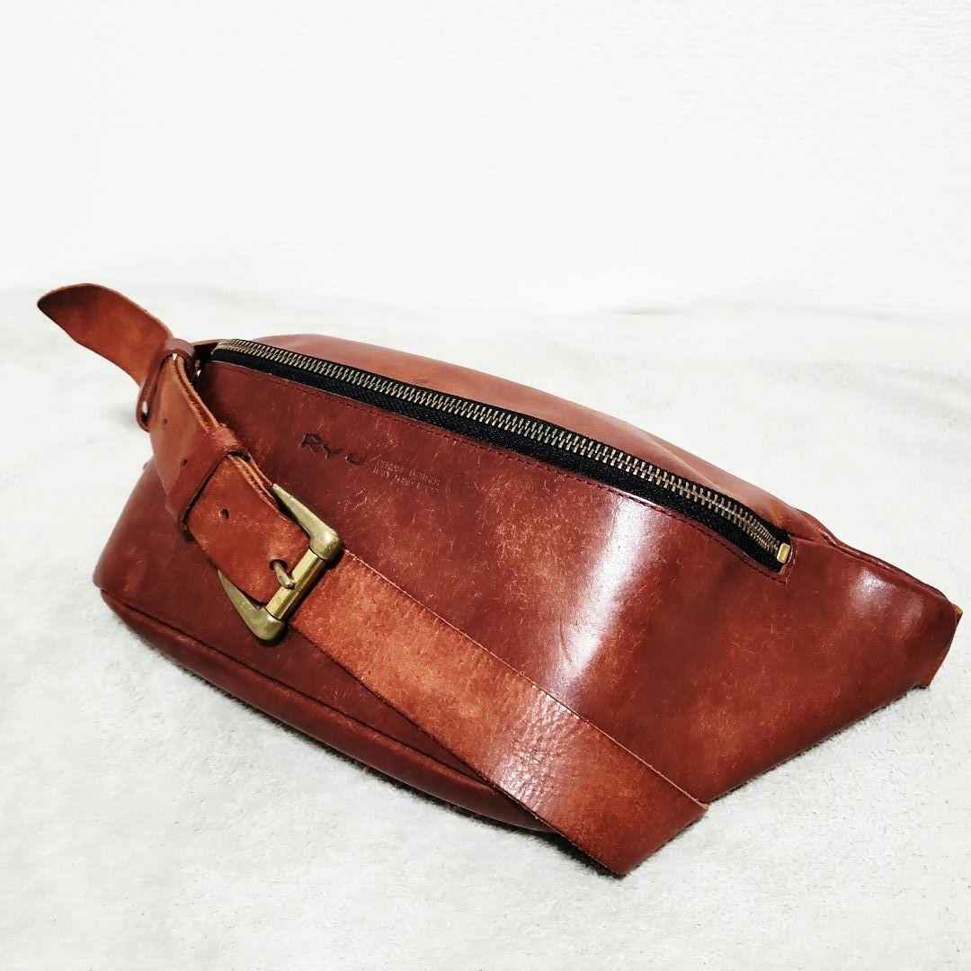 【美品】RYU レザー ボディバッグ 本革 生産終了品