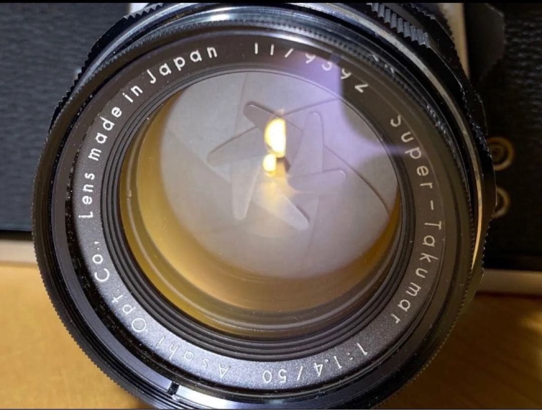 前期型8枚玉Supertakumar50mmf1.4ペンタックスSP本体完動品