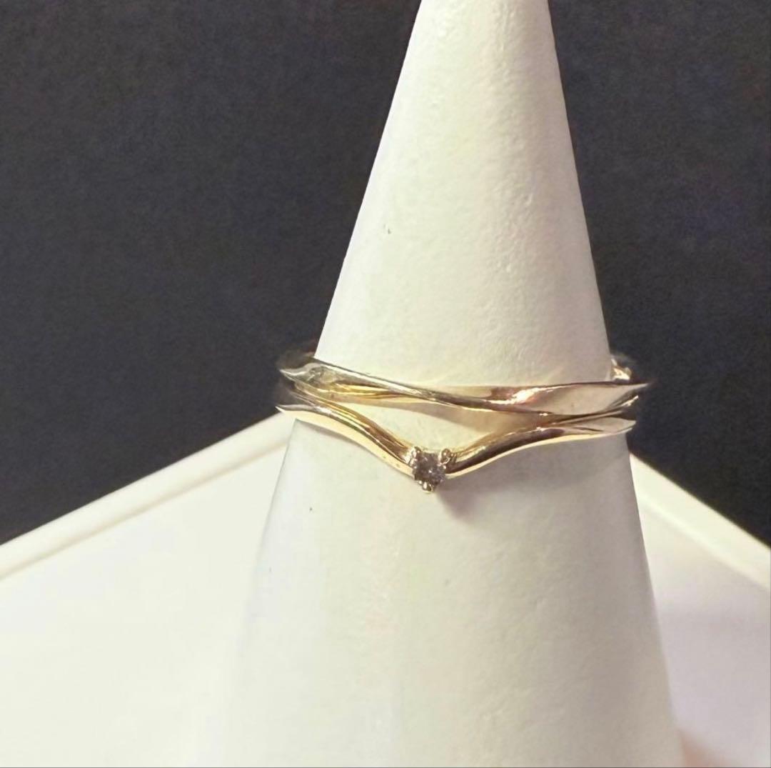 【Jouete】K10YG レイヤーツイストリング