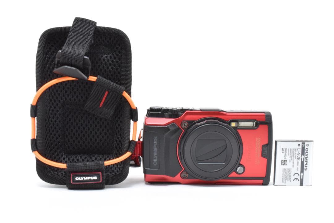美品 OLYMPUS TOUGH TG-6 4K レッド デジタルカメラ