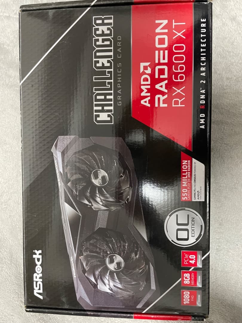 グラフィックボード・グラボ・ビデオカード ASRock RX 6600 XT Challenger 8GB gpu