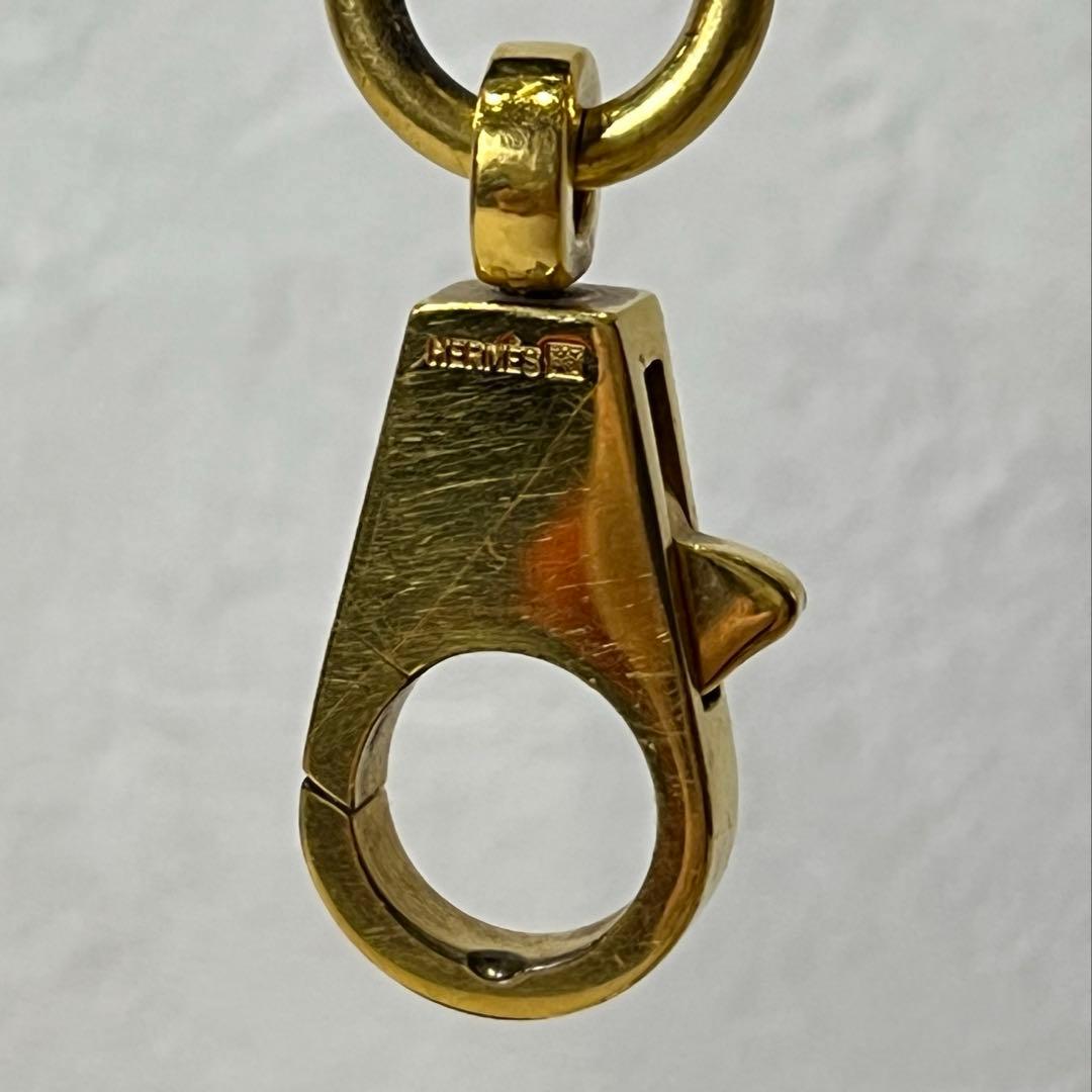 HERMES エルメス レザーショルダーストラップ 黒 金具 仏製