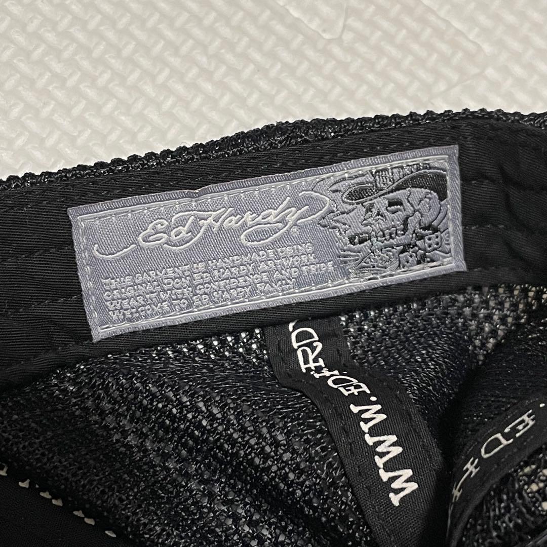 激レア 美品 Y2K エドハーディー ラインストーン キャップ 平成ギャル 刺繍