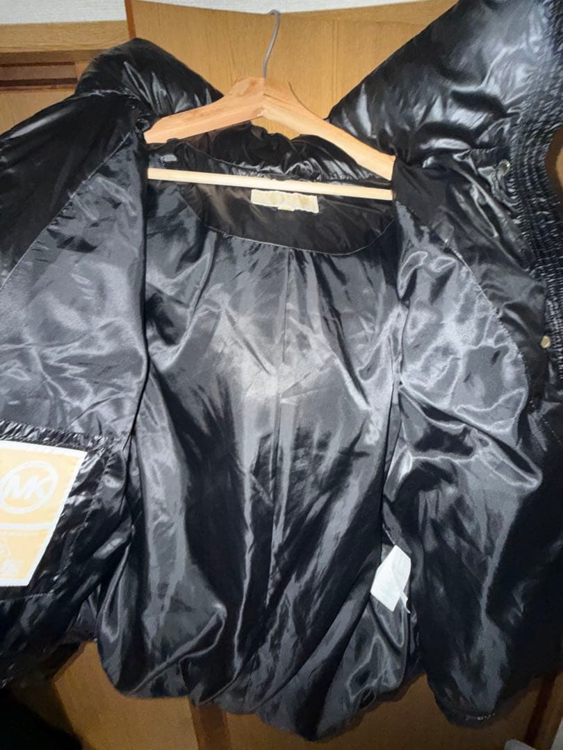 マイケルコース　ダウンジャケット　黒　M　ファー　フード　2WAY