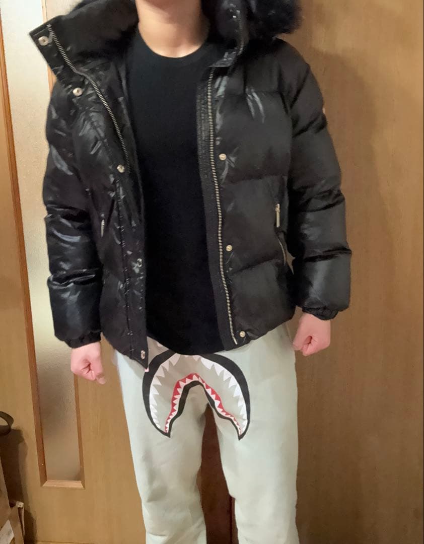 マイケルコース　ダウンジャケット　黒　M　ファー　フード　2WAY