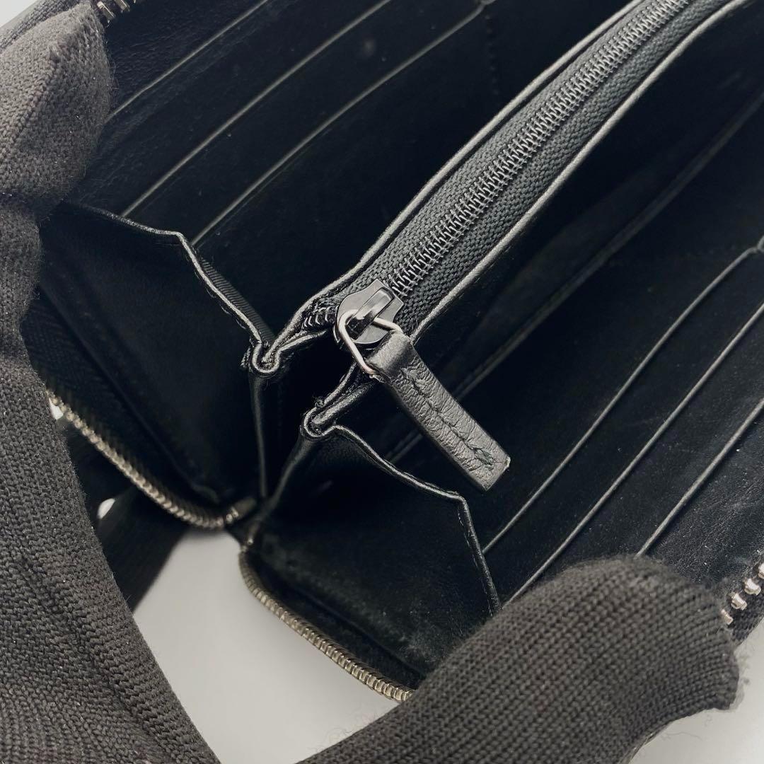 美品 GUCCI グッチ マイクロ シマ ラウンドファスナー 長財布 箱付き