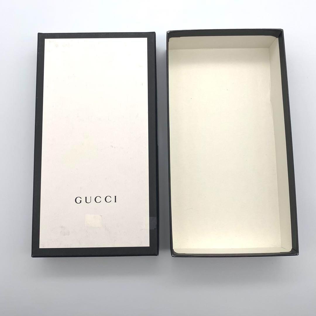 美品 GUCCI グッチ マイクロ シマ ラウンドファスナー 長財布 箱付き