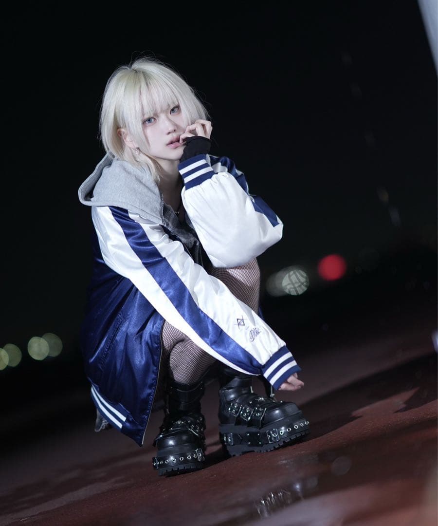 【きゅー】REFLEM×DustDevilスカジャン