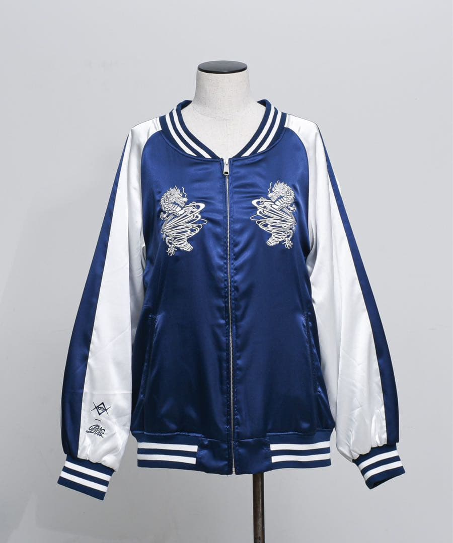 【きゅー】REFLEM×DustDevilスカジャン