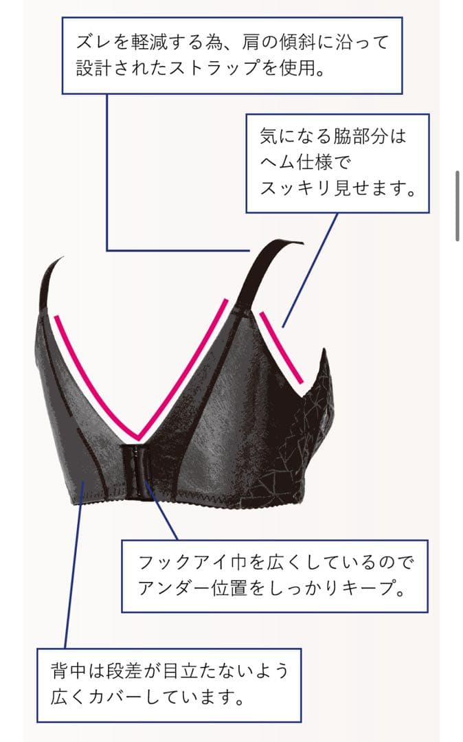 マルコ　カーヴィシャス カレスフルカップショートブラジャー補正下着F85 ２枚組