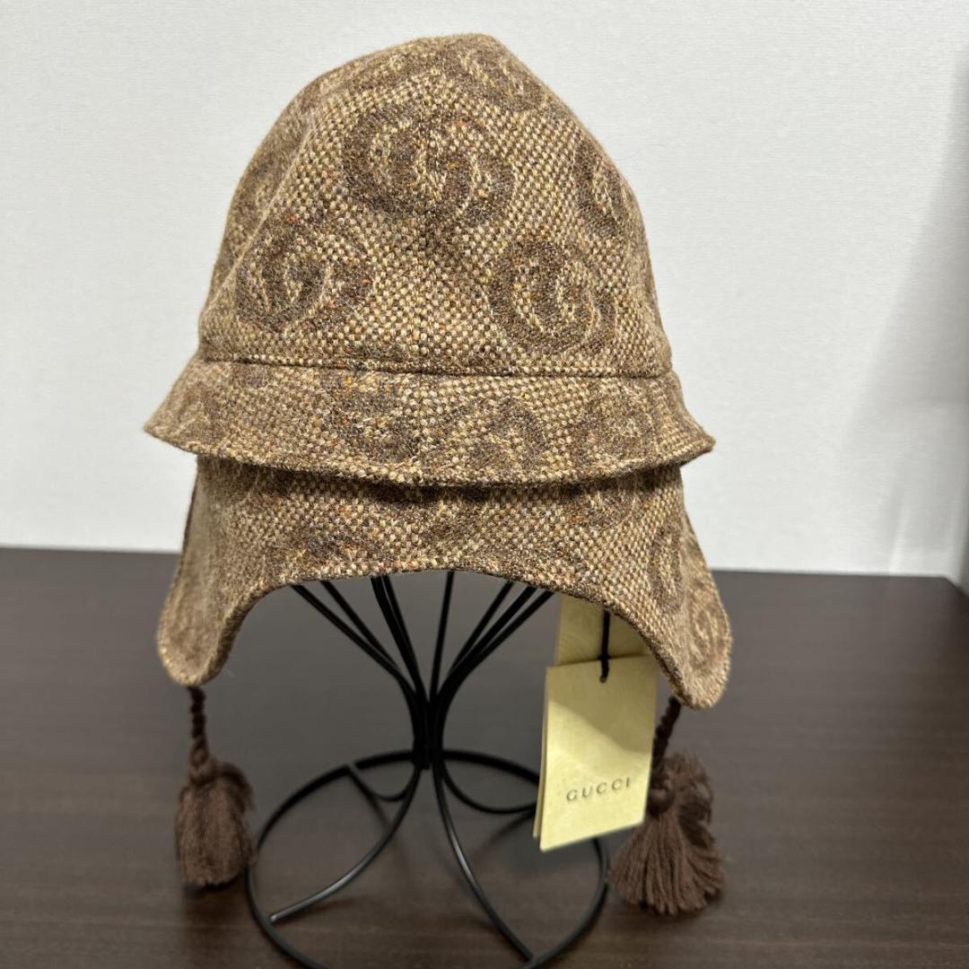 グッチ ジャンボGG イヤーフラップ ハット size S(52)帽子